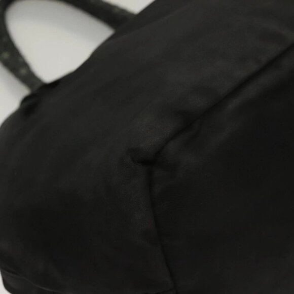PRADA Hand Bag Nylon 2way Black Gold Auth BA3666 - Picture 4 of 16